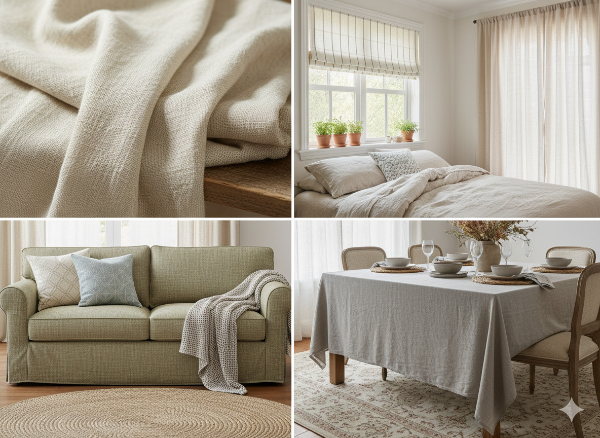 Linen fabric texture