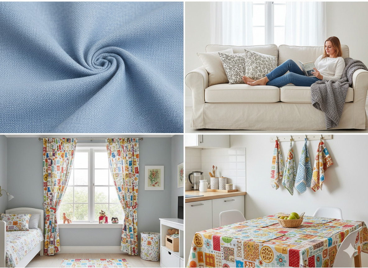 Cotton blend textiles